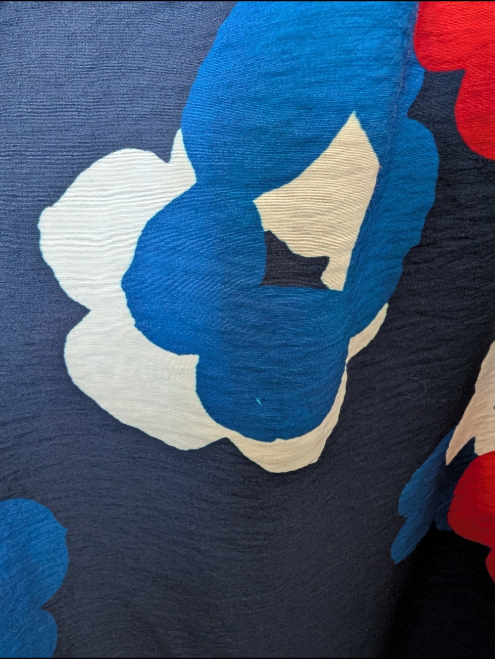 Banana Republic Navy Floral Halter Maxi Dress with Red, Blue & White Flowers M - Picture 6 of 10